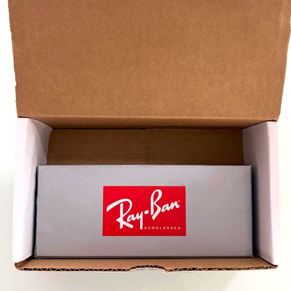 RAY-BAN WINGS RB3597 Aviator Shield Silver-Mirror/Gold (NEW) RARE $250 MSRP - Picture 6 of 6